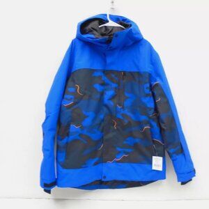 CHAMONIX DOLENT MEN'S MEDIUM BLUE PRINT SNOW JACKET